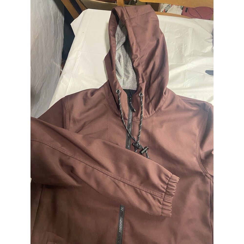 Men's Nomad Brown Fitted Hooded Jacket -Size‎ Med-Excellent Condition